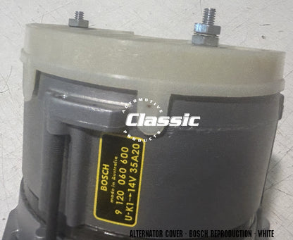 ALTERNATOR COVER BOSCH REPRODUCTION - WHITE