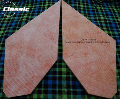 FORD XA XB SEDAN C PILLAR INSULATION KIT UNDER HEAD LINING