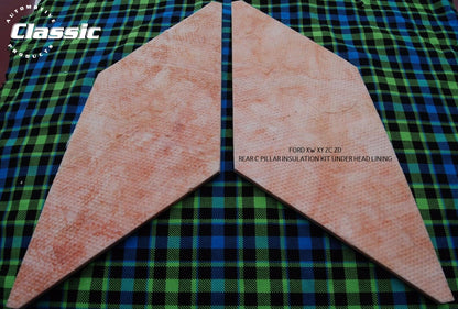 FORD XW XY ZC ZD C PILLAR INSULATION KIT UNDER HEAD LINING