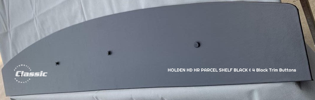 HOLDEN  HD HR PARCEL SHELF BLACK & 4 Black Trim Buttons