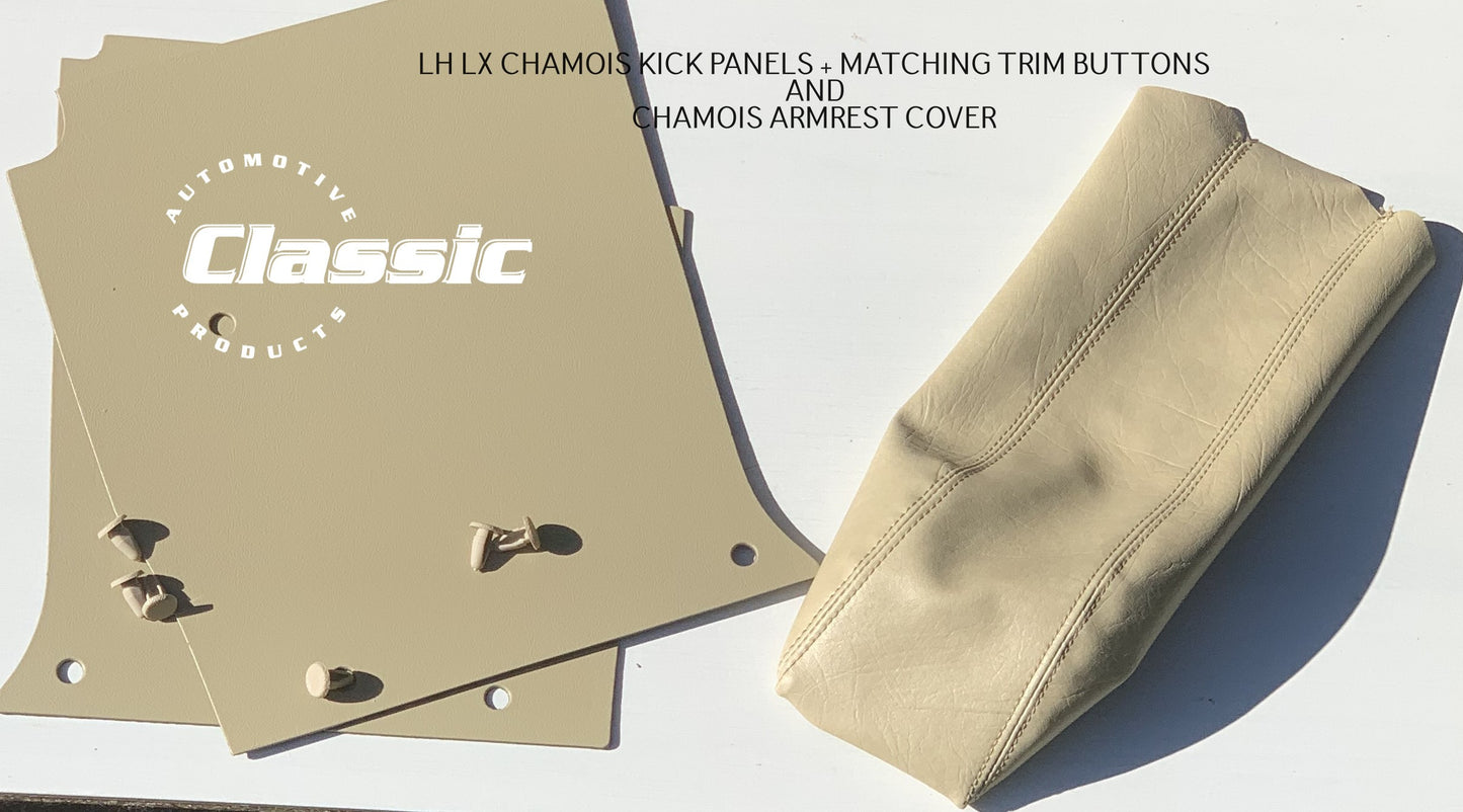 HOLDEN LH LX Side Kick Panels CHAMOIS & CHAMOIS Armrest Cover