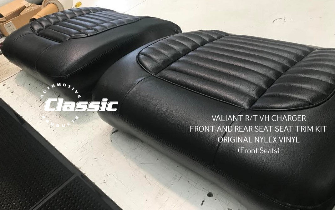 VALIANT R/T VH CHARGER FRONT AND REAR SEAT SEAT TRIM KIT ORIGINAL NYLEX VINYL