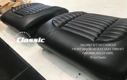 VALIANT R/T VH CHARGER FRONT AND REAR SEAT SEAT TRIM KIT ORIGINAL NYLEX VINYL
