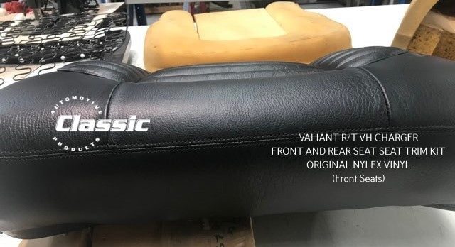 VALIANT R/T VH CHARGER FRONT AND REAR SEAT SEAT TRIM KIT ORIGINAL NYLEX VINYL
