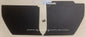 HOLDEN HQ LATE Post 10/73 Side Kick Panels BLACK (pair) Inc 2 Black Trim Buttons