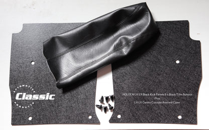 HOLDEN LH LX Side Kick Panels BLACK & BLACK Armrest Cover