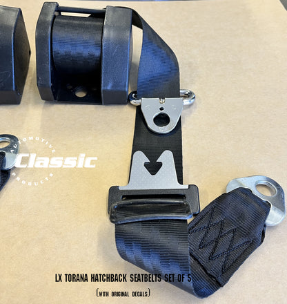 HOLDEN LX TORANA HATCHBACK SEATBELTS