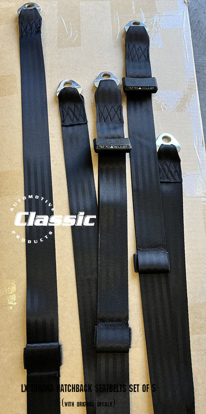 HOLDEN LX TORANA HATCHBACK SEATBELTS
