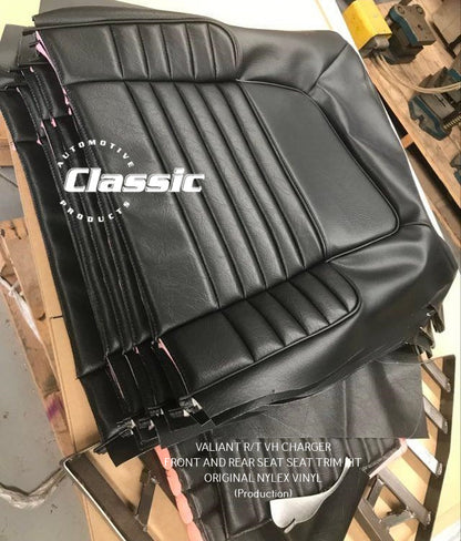 VALIANT R/T VH CHARGER FRONT AND REAR SEAT SEAT TRIM KIT ORIGINAL NYLEX VINYL