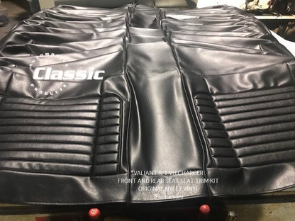 VALIANT R/T VH CHARGER FRONT AND REAR SEAT SEAT TRIM KIT ORIGINAL NYLEX VINYL