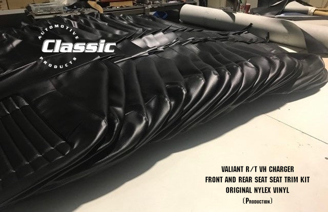 VALIANT R/T VH CHARGER FRONT AND REAR SEAT SEAT TRIM KIT ORIGINAL NYLEX VINYL