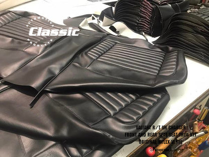 VALIANT R/T VH CHARGER FRONT AND REAR SEAT SEAT TRIM KIT ORIGINAL NYLEX VINYL