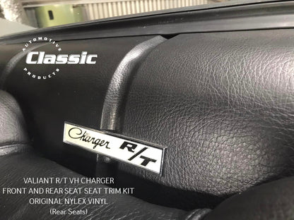 VALIANT R/T VH CHARGER FRONT AND REAR SEAT SEAT TRIM KIT ORIGINAL NYLEX VINYL
