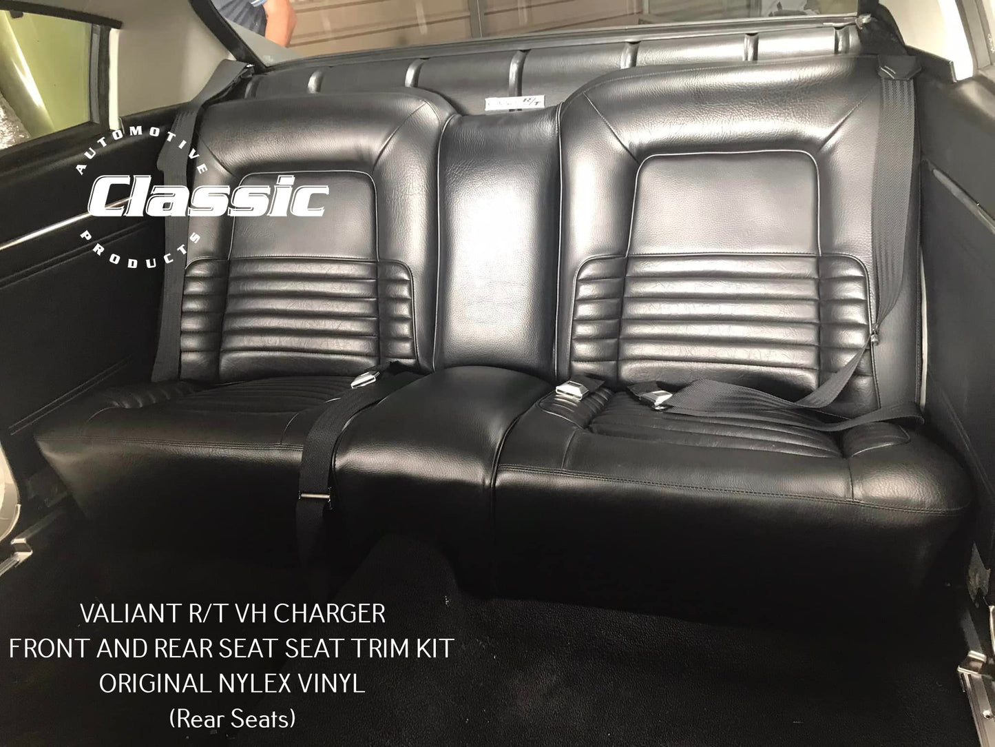 VALIANT R/T VH CHARGER FRONT AND REAR SEAT SEAT TRIM KIT ORIGINAL NYLEX VINYL
